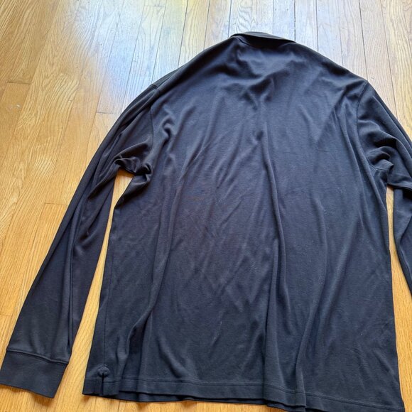 Brooks Brothers Size XL Black Supima Cotton Knit Long Sleeve Turtleneck Shirt - Picture 10 of 11